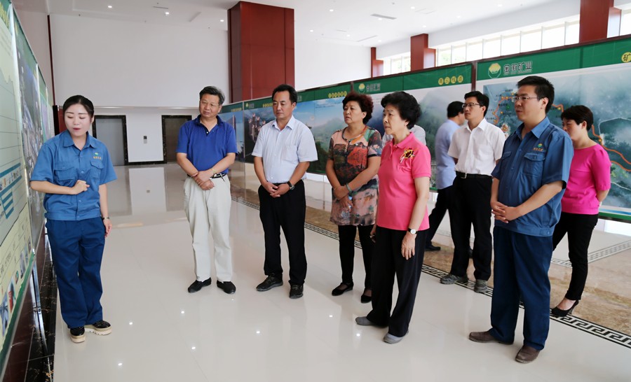 1-2015年8月，全國政協(xié)副主席、中國科學院院士王志珍一行蒞臨金徽股份調(diào)研。.jpg